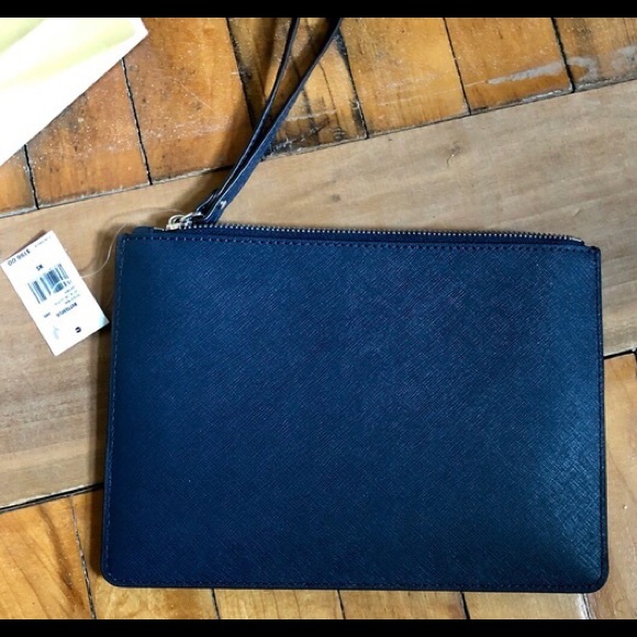 Michael Kors XL Zip Navy Clutch Wristlet NEW NWT - Picture 3 of 5